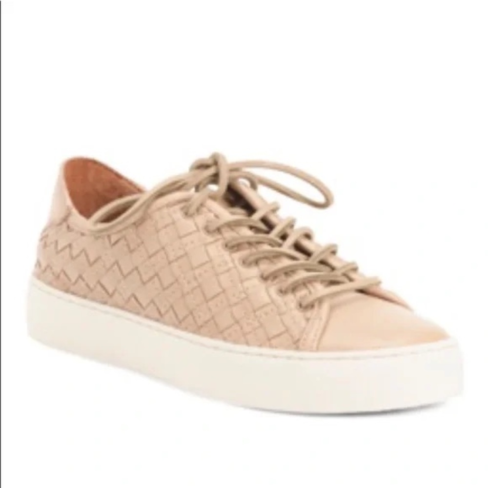 Frye Tan Woven Sneakers